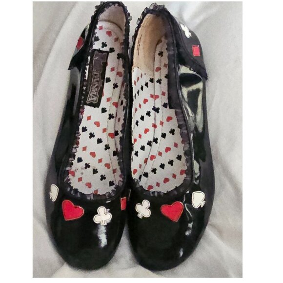 Pleaser Funtasma Contessa Alice in Wonderland Court Shoes Dress Hearts Size 10 - Picture 1 of 5
